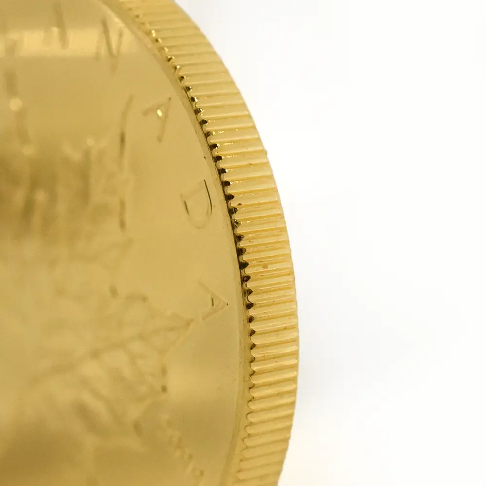 地金型8：6680 カナダ 1992 エリザベス2世 メイプルリーフ 50ドル 1オンス 地金型金貨 【1枚】 (コインケース付き)