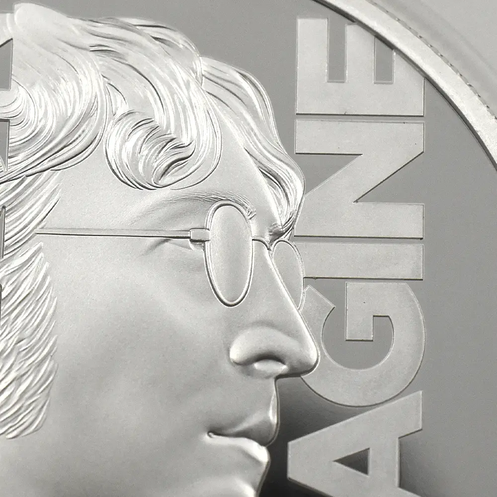 モダンコイン6：6686 2025 チャールズ3世 ミュージックレジェンド第10弾 ジョン・レノン 5ポンド2オンス銀貨 ファーストリリース NGC PF70UC