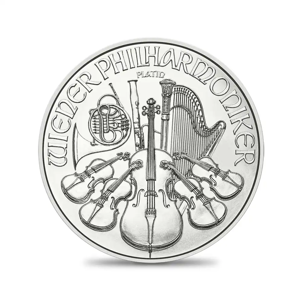 地金型3:6688 オーストリア 2026 ウィーンフィル 100ユーロ 1オンス プラチナ貨 【10枚】 (コインケース付き)