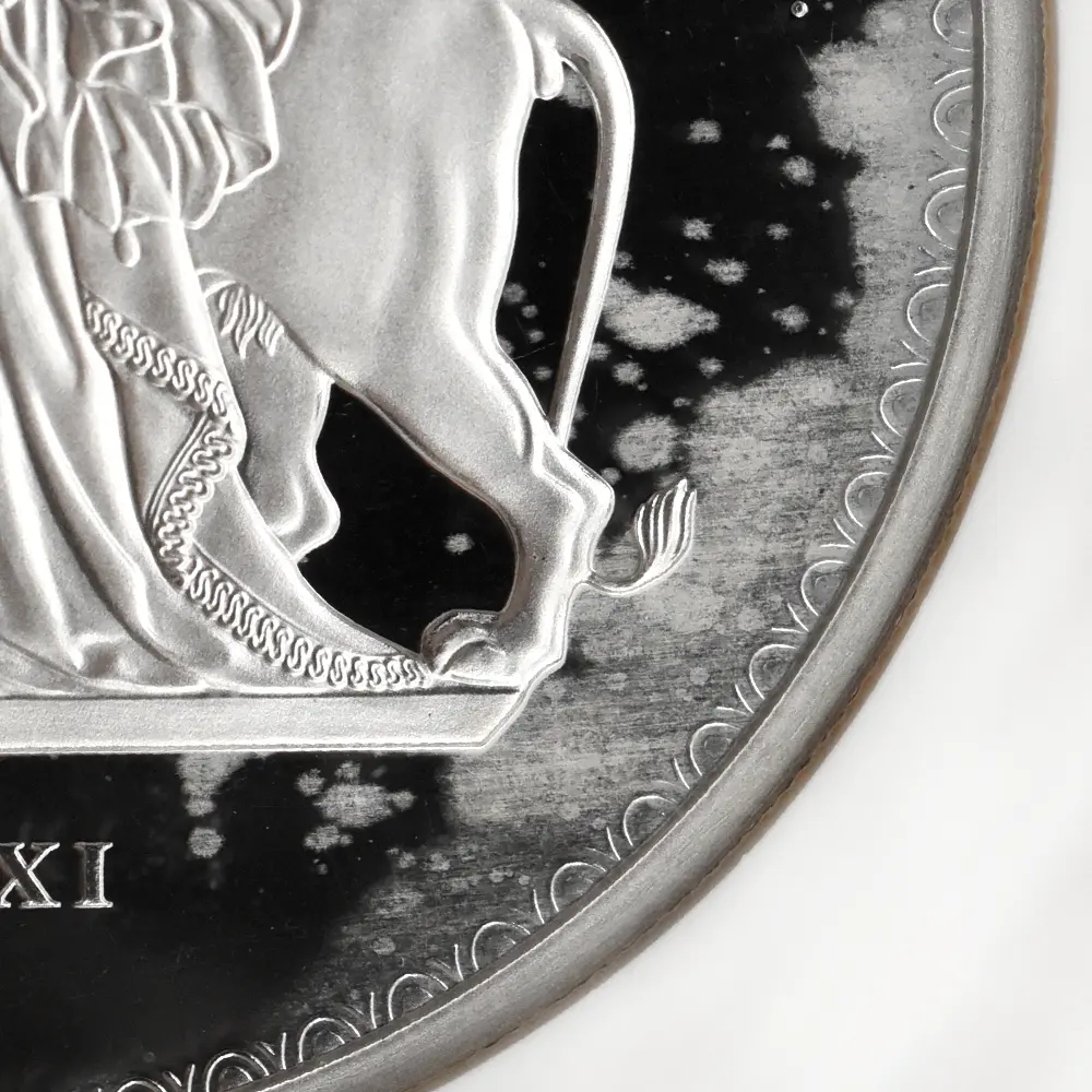 モダンコイン9：6683 セントヘレナ 2021 エリザベス2世 ウナ&ライオン（ワイオン版） 2ポンド2オンス銀貨 発行即日鑑定品 NGC PF70UC