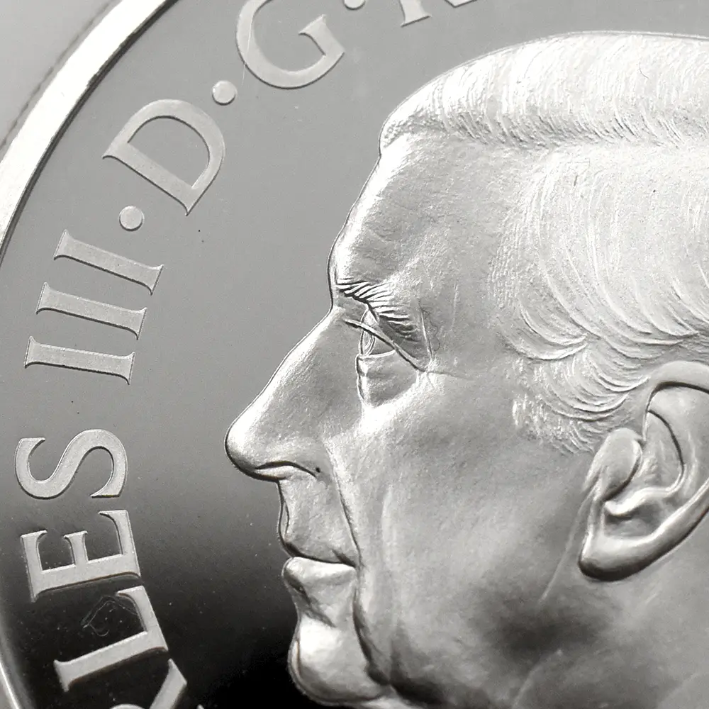 モダンコイン9：6685 2024 チャールズ3世 ワーテルロー・メダル - 連合国代表 5ポンド2オンス銀貨 発行即日鑑定品 NGC PF70UC