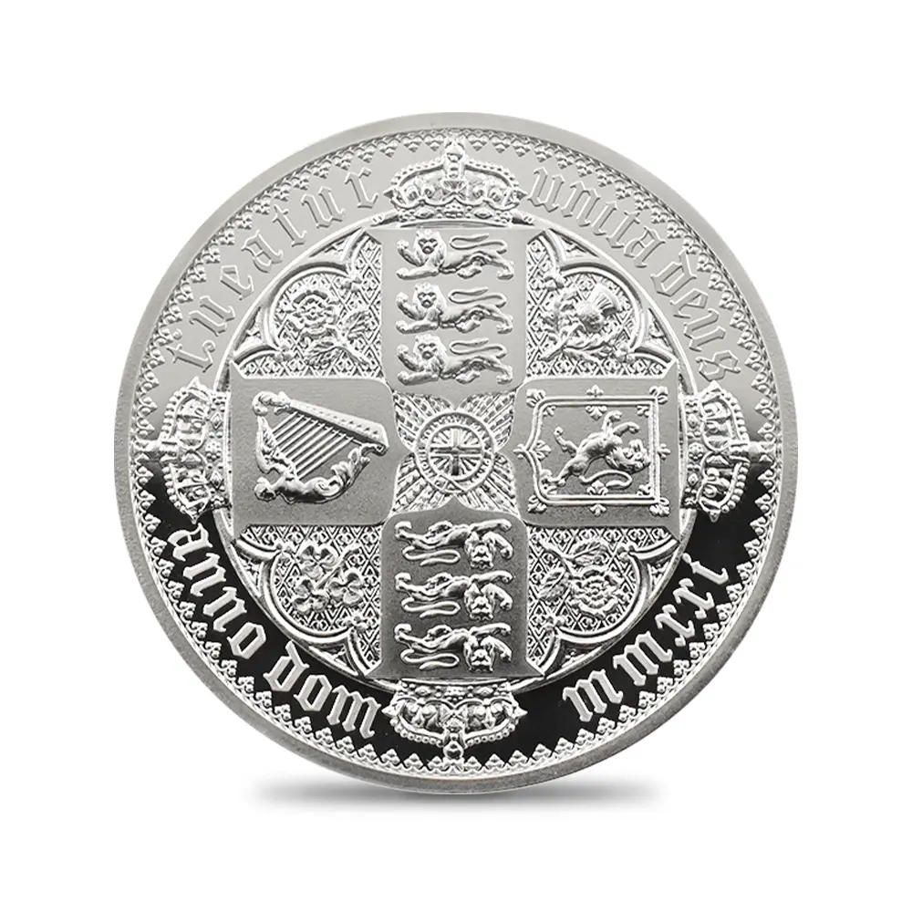 モダンコイン4：6691 2021 エリザベス2世 ゴチッククラウン 5ポンド2オンス銀貨 2枚セット ファーストリリース NGC PF70UC