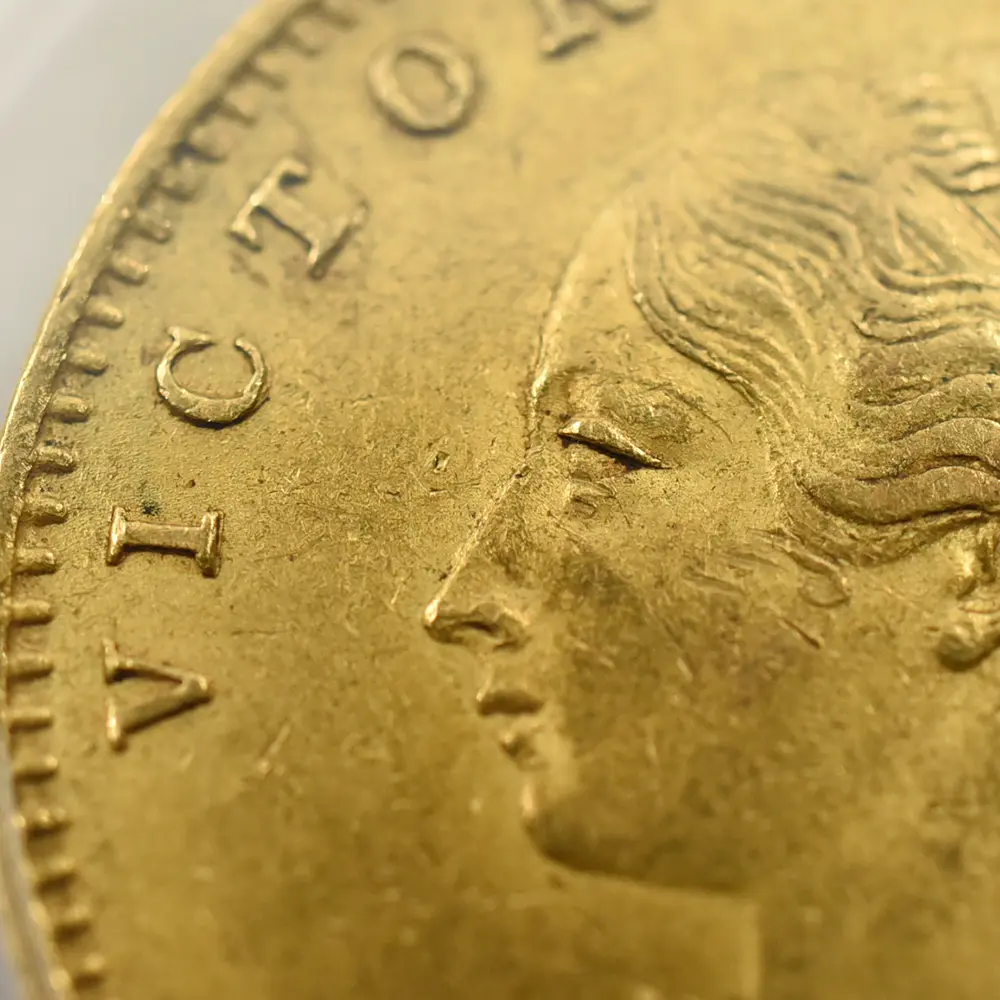 アンティークコイン7：5313 英領インド 1841B&C ヴィクトリア女王 モハール金貨 PCGS AU55 SW-2.1 Prid-18