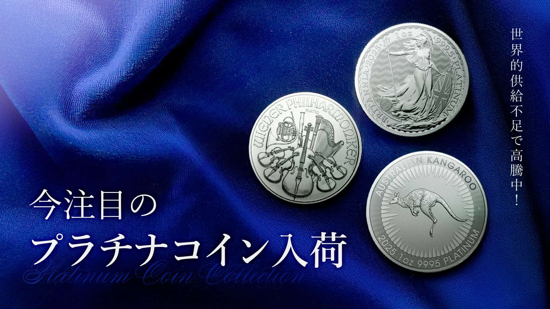 世界的供給不足で高騰中！いま注目の「プラチナコイン」入荷